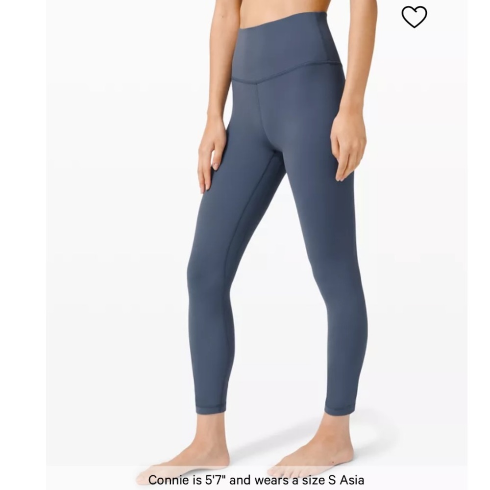 BNWT iron blue lululemon Align High-Rise Pant 24" Asia Fit size Small